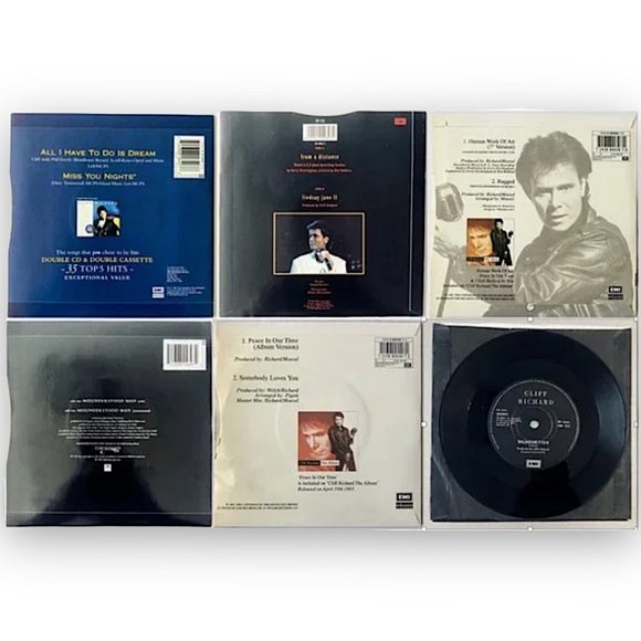 6 CLIFF RICHARD 7” RECORD SET ~ UK 1st EDITIONS 28-33 YRS OLD! RARE VINTAGE - Picture 2 of 8